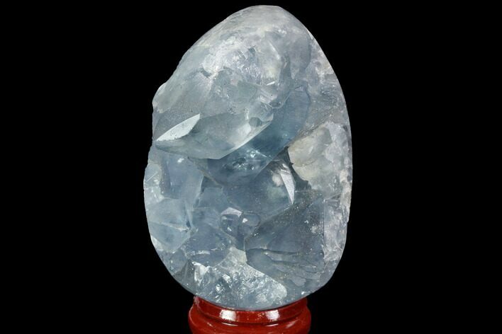 Crystal Filled Celestine (Celestite) Egg Geode - Madagascar #98802